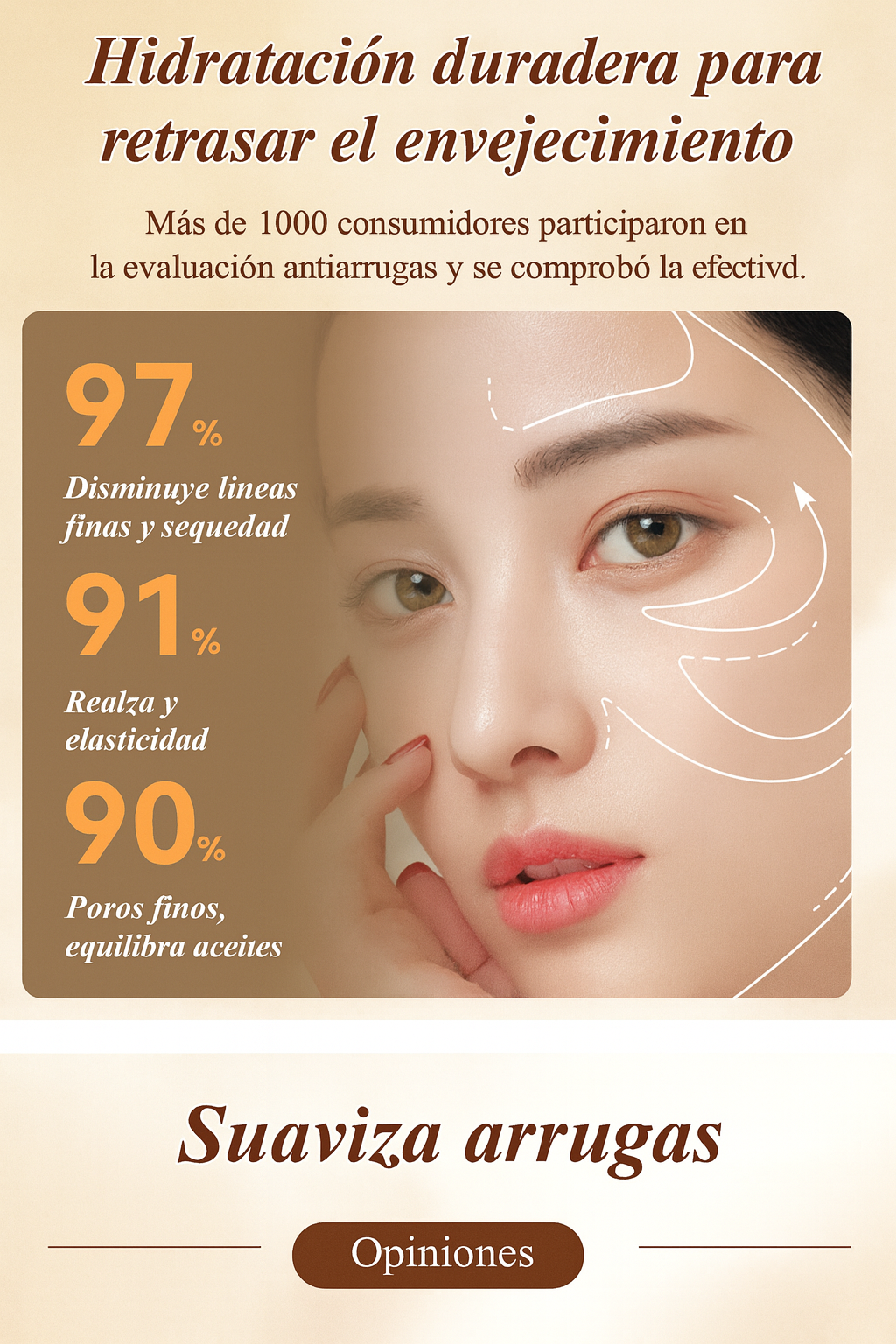 Colageno GOLD - Cuidado hidratante profundo minimiza las arrugas y renueva la piel